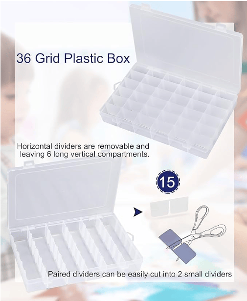 Centerline Dynamics 36 Grid Clear Poly Box (8 pcs)