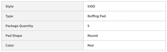 Centerline Dynamics Accessories & Supplies 3M™ 17" Buffing Pad, Red, 5 Per Case