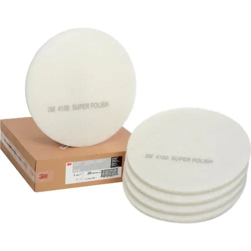 Centerline Dynamics Accessories & Supplies 3M™ 20" Polishing Pad, White, 5 Per Case