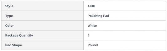 Centerline Dynamics Accessories & Supplies 3M™ 21" Polishing Pad, White, 5 Per Case
