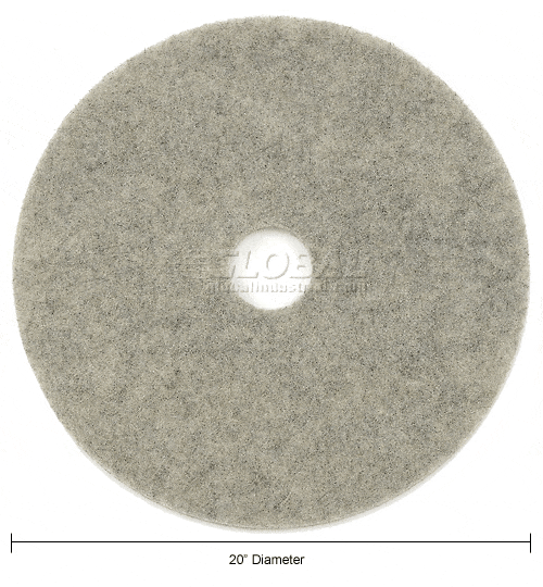 Centerline Dynamics Accessories & Supplies Global Industrial™ 20" Burnisher Pad, Low Freq., Hard Finish - 5 Per Case