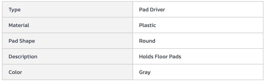 Centerline Dynamics Accessories & Supplies Global Industrial™ 20" Replacement Pad Driver for 261123 & 261125