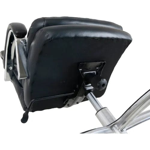 Centerline Dynamics Antimicrobial 24 Hour Chair With High Back & Fixed Arms, Bonded Leather, Black