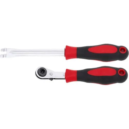 Centerline Dynamics Automotive Shop Equipment American Forge & Foundry Slack Adjuster Release Tool and 5/16" Wrench, Thermoplastic Rubber Handle