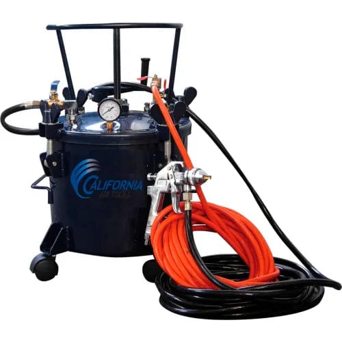 Centerline Dynamics Automotive Shop Equipment California Air Tools 5 Gallon Pressure Pot w/HVLP Spray Gun & Hose
