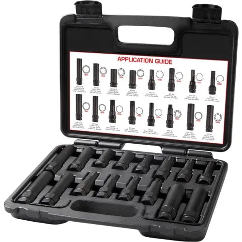 Centerline Dynamics Automotive Shop Equipment JS Products - Steelman 16pc Locking Lug Master Key Set
