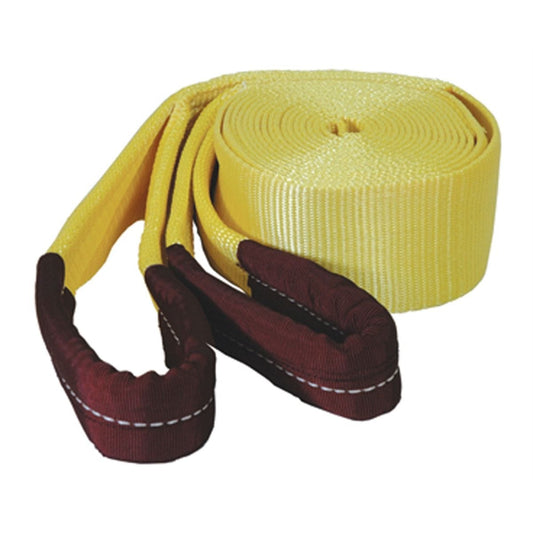 Centerline Dynamics Automotive Shop Equipment K-Tool 73810 15,100 Lb. Capacity Tow Strap 20' x 2" with Looped Ends