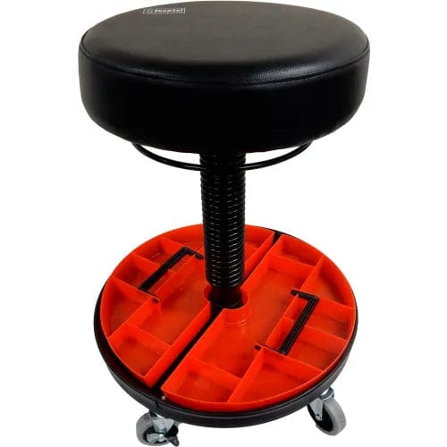 Centerline Dynamics Automotive Shop Equipment Shopsol™ Tool Trolley w/ Round Ring Control & Removable Parts Tray, Vinyl, Black