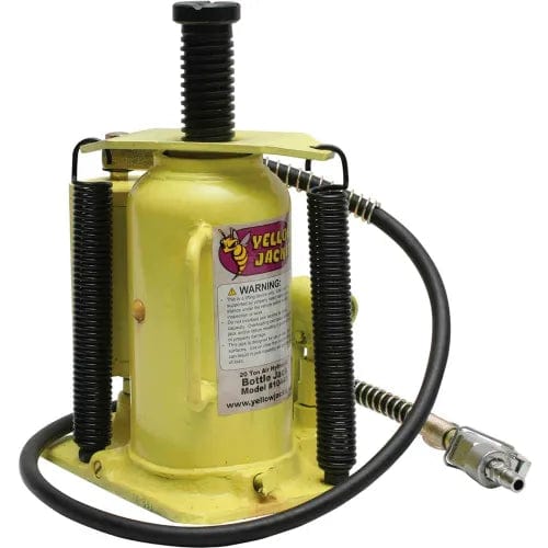 Centerline Dynamics Automotive Shop Equipment Tiger Tool 20-Ton Air Hydraulic Bottle Jack-Yellowjackit