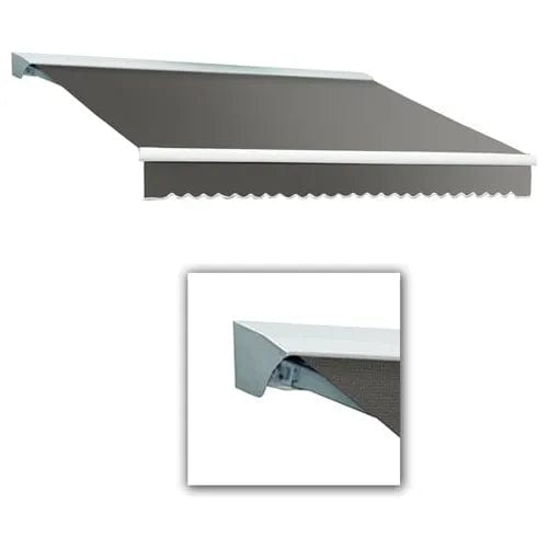 Centerline Dynamics Awnings & Shades Left Motor Retractable Awning 12'W x 10'D x 10"H Gray