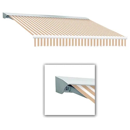 Centerline Dynamics Awnings & Shades Retractable Awning Right Motor 18'W x 10'D x 10"H Linen/White