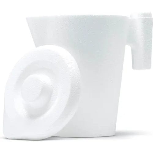 Centerline Dynamics Basins & Carafes Bedside Foam Pitcher, Handle & Lid, 32 oz., 50 Pack