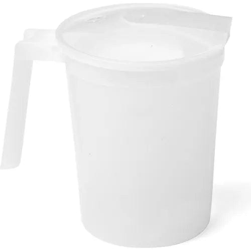 Centerline Dynamics Basins & Carafes Noninsulated Plastic Pitcher w/ Handle & Lid, 32 oz., Pack of 100