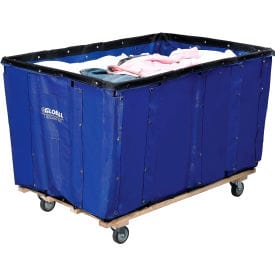Centerline Dynamics Basket Trucks Global Industrial™ Basket Bulk Truck, Vinyl, 12 Bushel Capacity, Blue