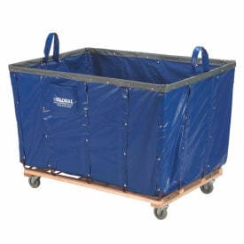 Centerline Dynamics Basket Trucks Global Industrial™ Basket Bulk Truck, Vinyl, 24 Bushel Capacity, Blue
