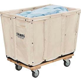 Centerline Dynamics Basket Trucks Global Industrial™ Canvas Basket Truck, 8 Bushel Capacity, Assembled
