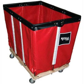 Centerline Dynamics Basket Trucks Royal Basket Trucks® 10 BU-Standard-Duty Basket Truck - Vinyl Liner - 4 Swivel Casters-Red