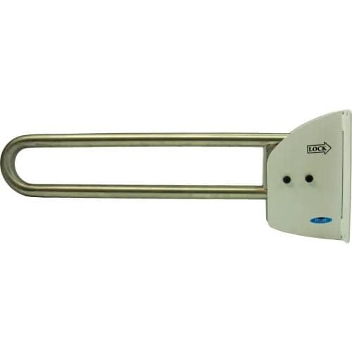 Centerline Dynamics Bathroom Accessories Frost Swing Up Safety Grab Bar - White