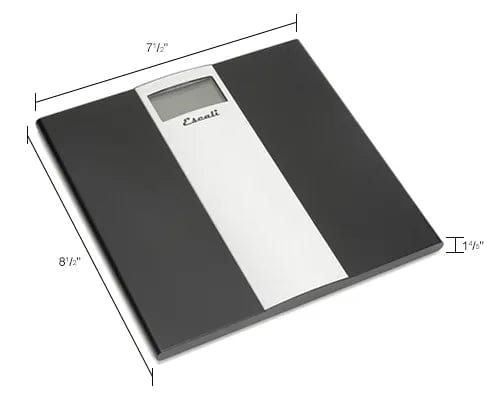 Centerline Dynamics Bathroom Scales Digital Sleek Bathroom Scale, 400lb x 0.2lb/180kg x 0.1kg, Stainless Steel Platform
