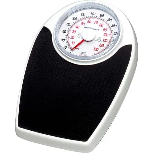 Centerline Dynamics Bathroom Scales Floor Scale 330 x 1lb/150 x 0.5kg 11-1/2 x 10-3/4 Plat., 6-1/2" Dial - 2 Pack