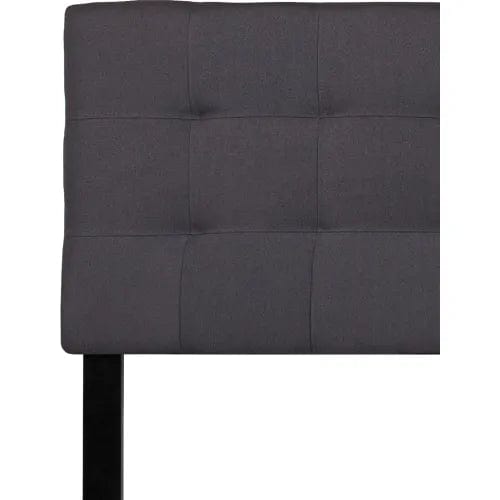 Centerline Dynamics Beds & Headboards Bedford Tufted Upholstered Headboard in Dark Gray, King Size