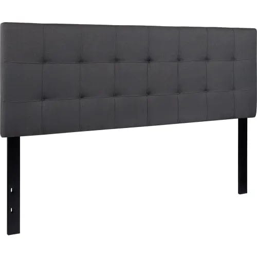 Centerline Dynamics Beds & Headboards Bedford Tufted Upholstered Headboard in Dark Gray, Queen Size
