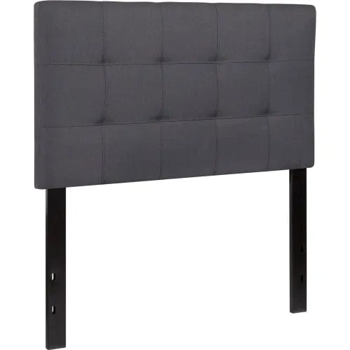 Centerline Dynamics Beds & Headboards Bedford Tufted Upholstered Headboard in Dark Gray, Twin Size
