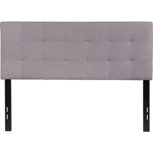 Centerline Dynamics Beds & Headboards Bedford Tufted Upholstered Headboard in Light Gray, Full Size