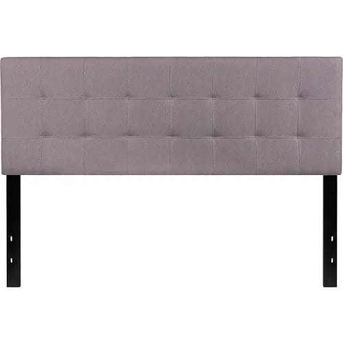 Centerline Dynamics Beds & Headboards Bedford Tufted Upholstered Queen Size Headboard - Fabric - Light Gray