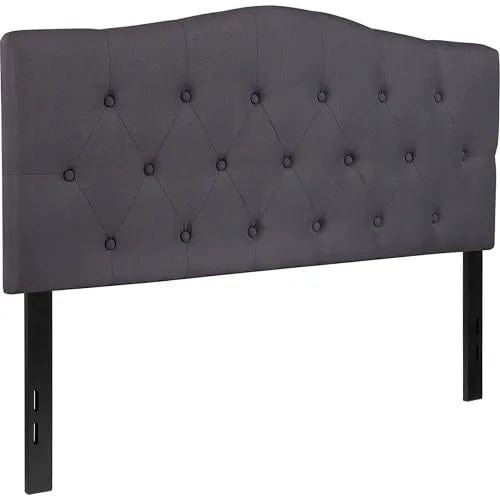 Centerline Dynamics Beds & Headboards Cambridge Tufted Upholstered Full Size Headboard - Fabric - Dark Gray