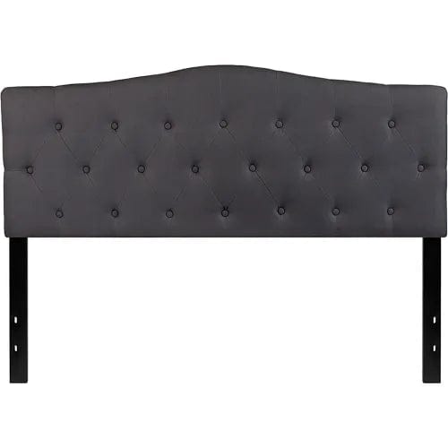 Centerline Dynamics Beds & Headboards Cambridge Tufted Upholstered Queen Size Headboard - Fabric - Dark Gray