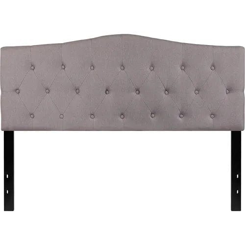 Centerline Dynamics Beds & Headboards Cambridge Tufted Upholstered Queen Size Headboard - Fabric - Light Gray