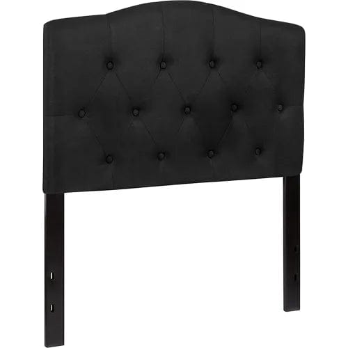 Centerline Dynamics Beds & Headboards Cambridge Tufted Upholstered Twin Size Headboard - Fabric - Black