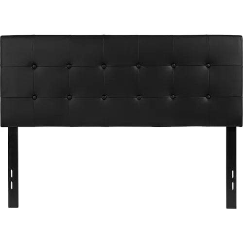 Centerline Dynamics Beds & Headboards Lennox Tufted Upholstered Full Size Headboard - Vinyl - Black