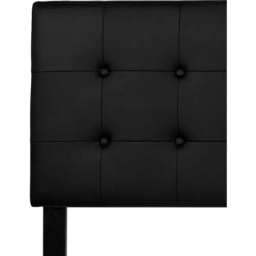 Centerline Dynamics Beds & Headboards Lennox Tufted Upholstered Headboard in Black Vinyl, King Size