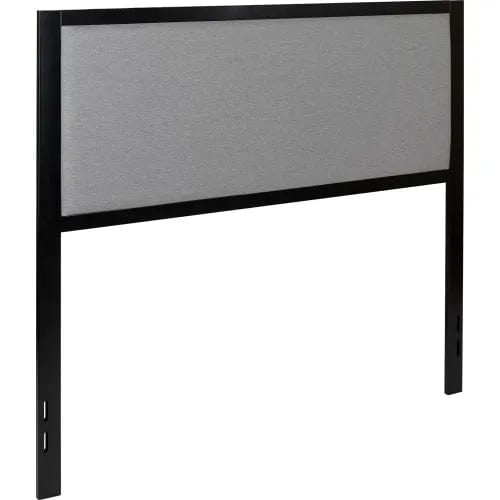 Centerline Dynamics Beds & Headboards Melbourne Metal Upholstered Size Headboard in Light Gray, Full