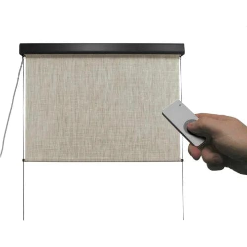 Centerline Dynamics Blinds & Shades Premium Outdoor Sun Shade, Motorized, 120"W x 96"H, Caribbean