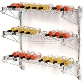 Centerline Dynamics Bottle Rack Nexel 27 bottle Wall Mount Wine bottle Rack 36" x 14" x 34"