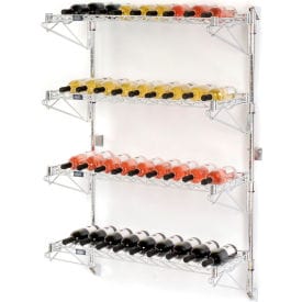 Centerline Dynamics Bottle Rack Nexel 36 bottle Wall Mount Wine bottle Rack 36" x 14" x 54"