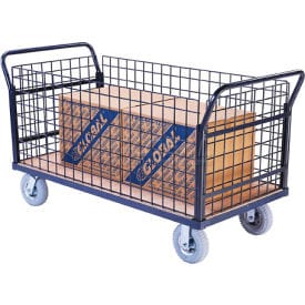 Centerline Dynamics Box Trucks Euro Truck With 4 Wire Sides & Wood Deck 60 x 30 1200 Lb. Capacity