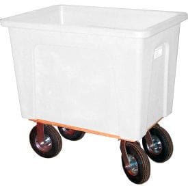 Centerline Dynamics Box Trucks Wesco® Plastic Box Truck 16 Bushel White 272543 8" Casters