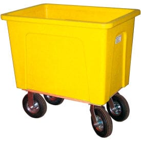 Centerline Dynamics Box Trucks Wesco® Plastic Box Truck 16 Bushel Yellow 272553 8" Casters