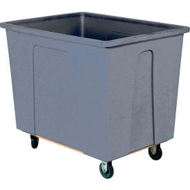 Centerline Dynamics Box Trucks Wesco® Plastic Box Truck 20 Bushel Gray 272523 5" Casters