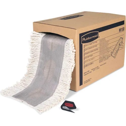 Centerline Dynamics Brooms & Dusters 40' Cut to Length Cotton Dust Mop, White