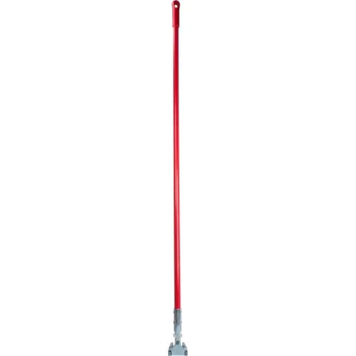 Centerline Dynamics Brooms & Dusters 60" Fiberglass Dust Mop Handle w/ Clip On Connector, Red, Pack of 12 - Pkg Qty 12