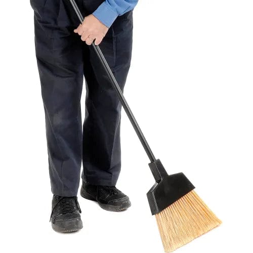 Centerline Dynamics Brooms & Dusters Carlisle Flagged Angled Broom 12" w/48" plastic coated steel handle - 4065000 - Pkg Qty 12