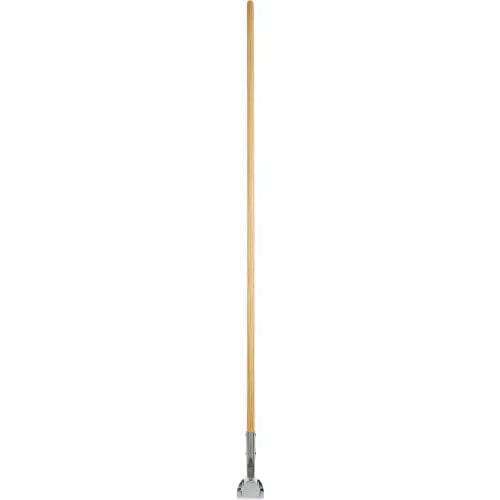 Centerline Dynamics Brooms & Dusters Clip-On Dust Mop Handle, Lacquered Wood, Swivel Head, 1" x 60", Natural