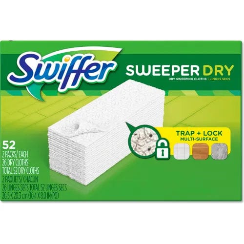 Centerline Dynamics Brooms & Dusters Dry Refill Cloths, White, 10 2/5" X 8", 52/Box, 3 Boxes/Carton