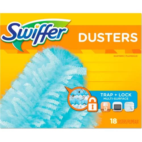 Centerline Dynamics Brooms & Dusters Dusters Refill, Fiber Bristle, Light Blue, 18/Box