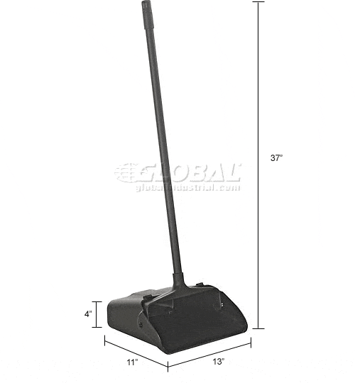 Centerline Dynamics Brooms & Dusters Global Industrial™ 13"W Lobby Upright Dust Pan
